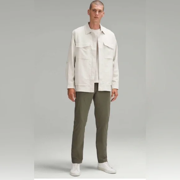 Lululemon ABC Classic-Fit 5 Pocket Pant 32L Warpstreme Army Green Size 34 - Picture 3 of 12